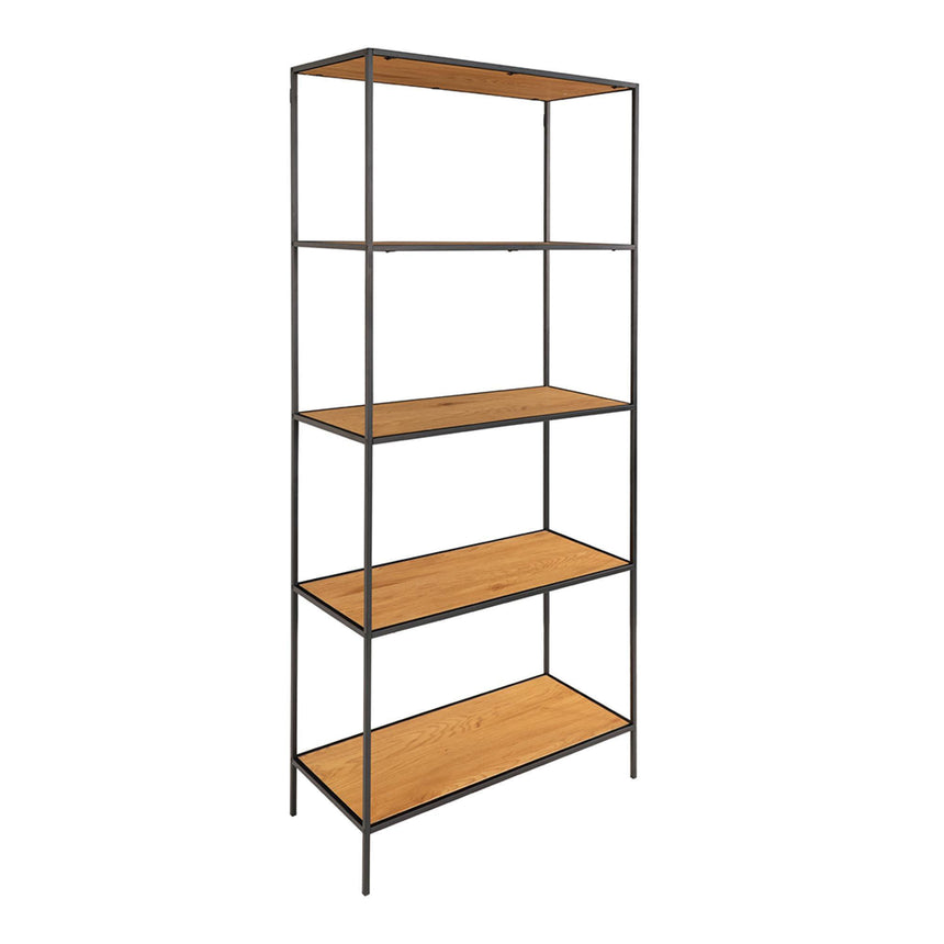 Vita Natural Wood Wide Open Shelving Unit-3
