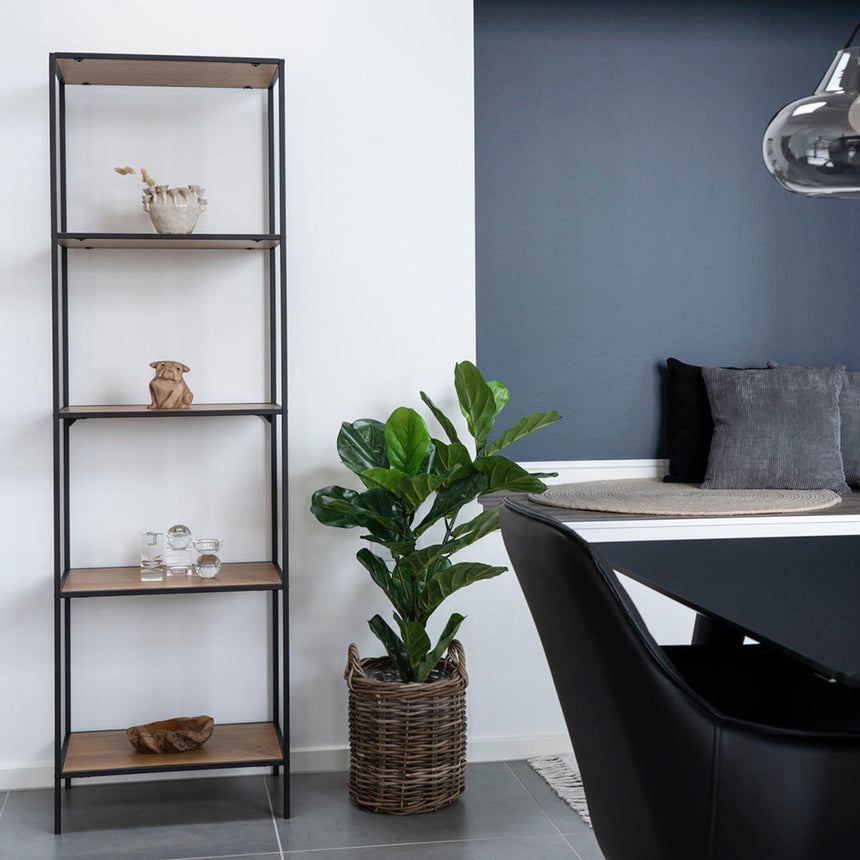 Vita Natural Wood Tall Open Shelving Unit-4