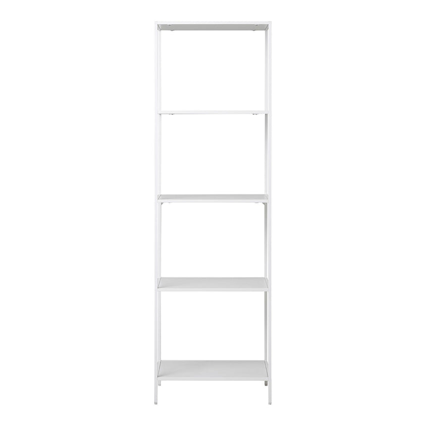 Vita White Melamine Tall Open Shelving Unit-2