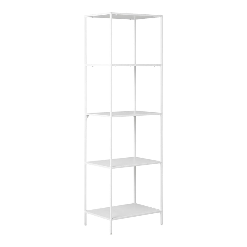 Vita White Melamine Tall Open Shelving Unit-3