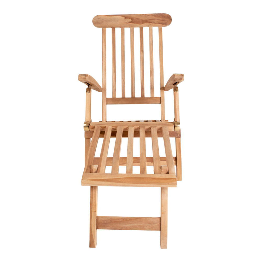 Arrecife Natural Teak Wood Garden Deck Chair-3