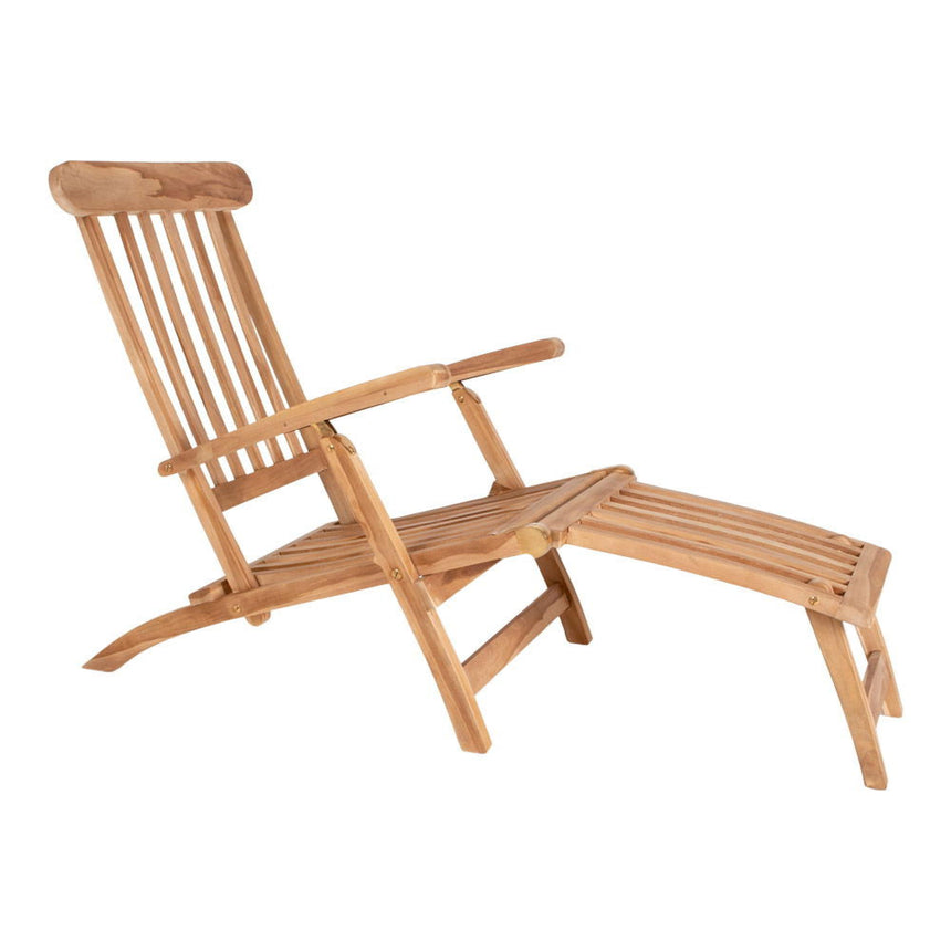 Arrecife Natural Teak Wood Garden Deck Chair-4