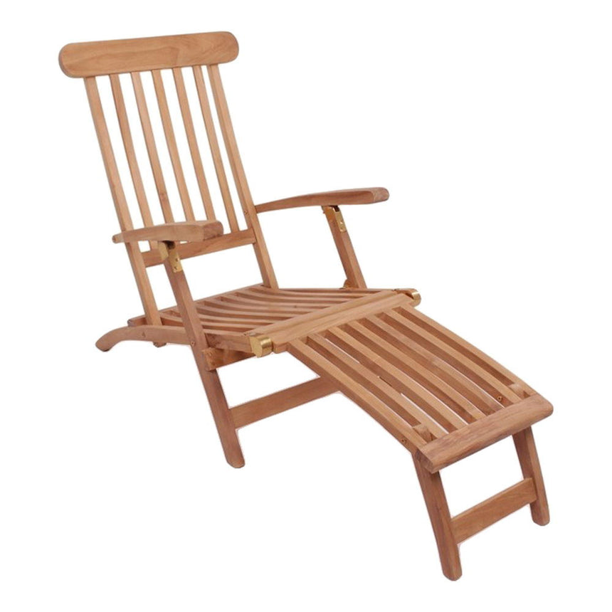 Arrecife Natural Teak Wood Garden Deck Chair-5
