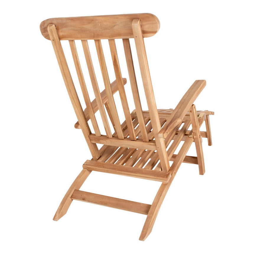 Arrecife Natural Teak Wood Garden Deck Chair-6