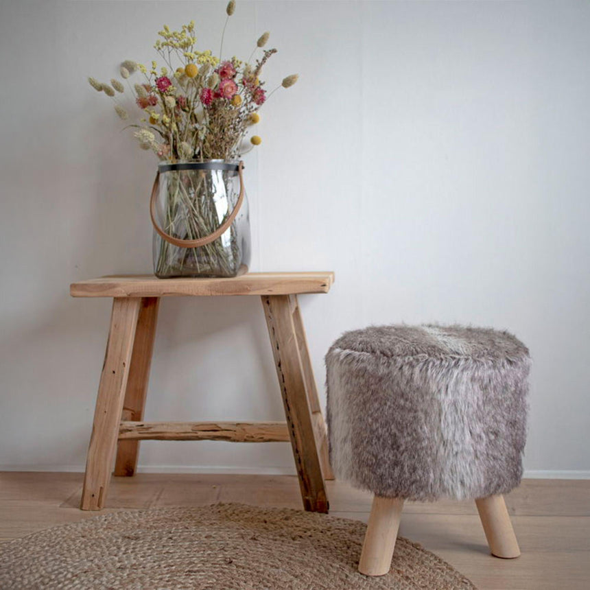 Barcelona Natural Teak Wood Small Bench-4