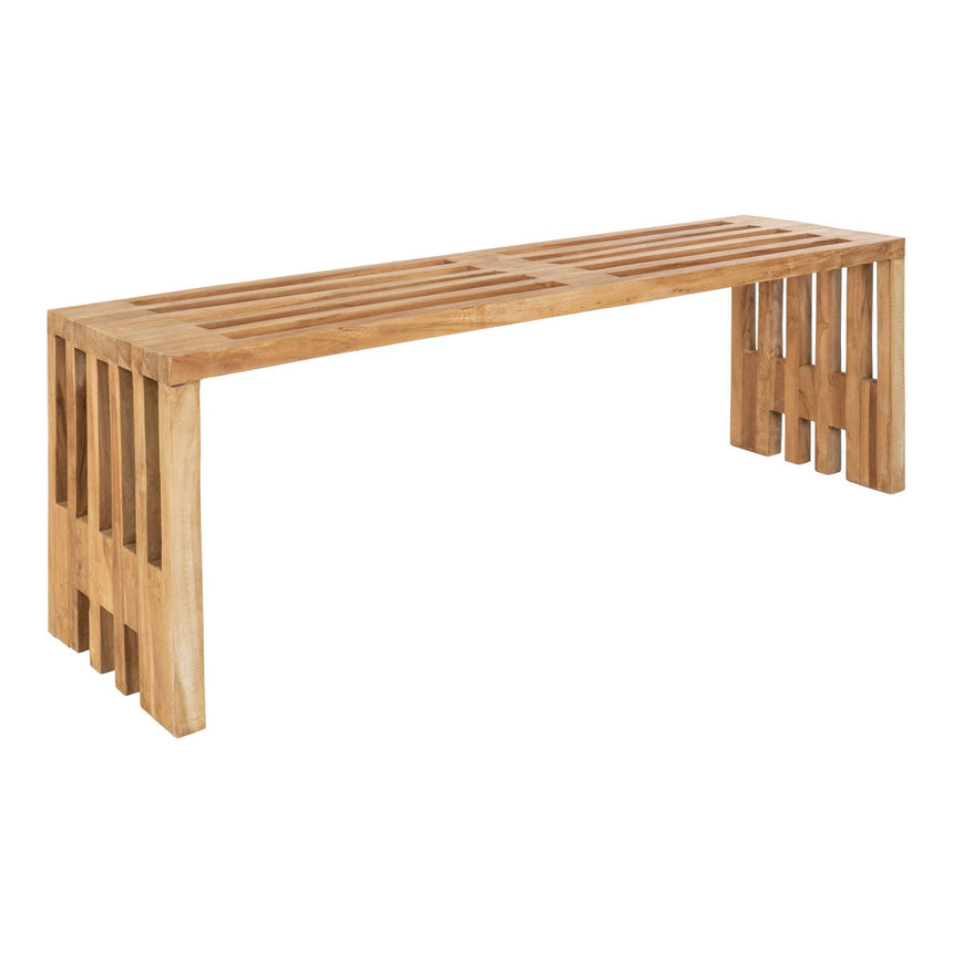 Benidorm Natural Teak Wood Garden Large Bench-5