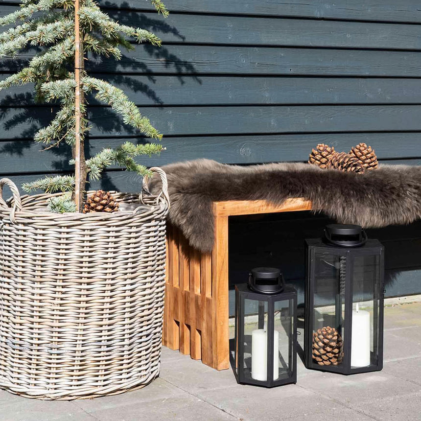 Benidorm Natural Teak Wood Garden Small Bench-3