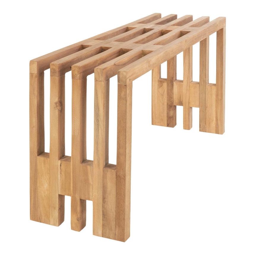Benidorm Natural Teak Wood Garden Small Bench-5