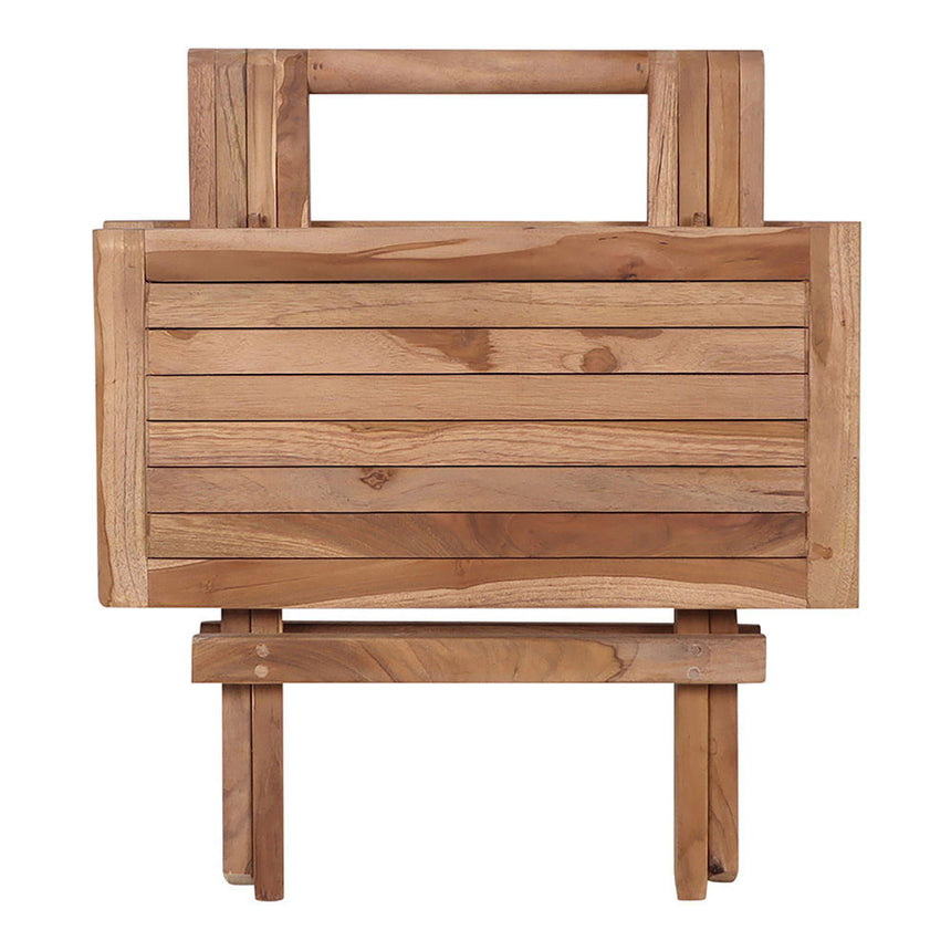 Bilbao Teak Wood Square Side Table-4