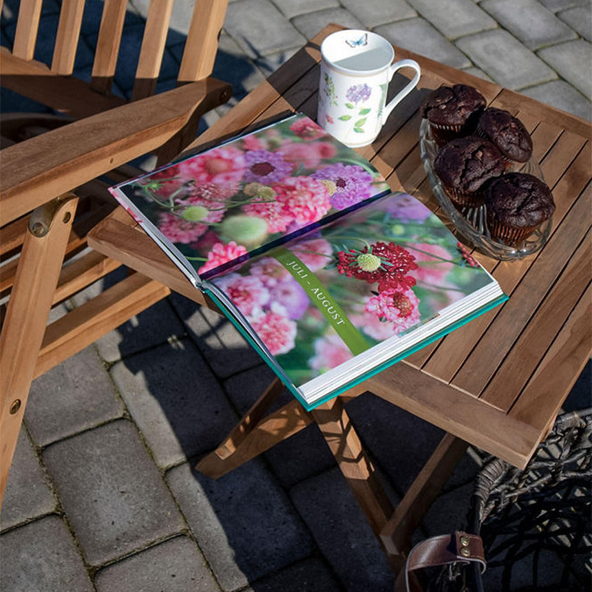 Bilbao Teak Wood Square Side Table-5