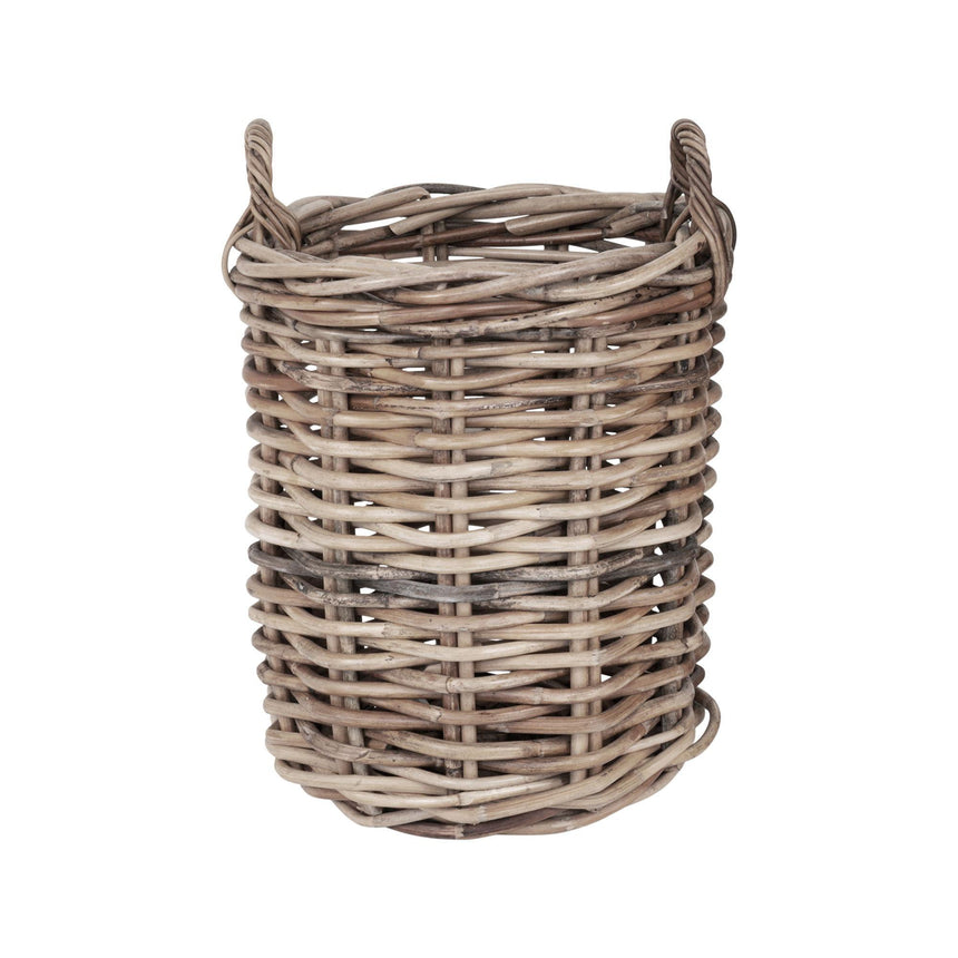 Burton Natural Rattan Round Baskets - Set of 2-2