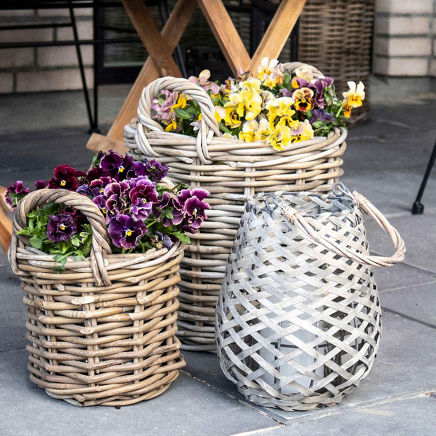 Caor Natural Kubu Rattan Round Baskets - Set of 4-2