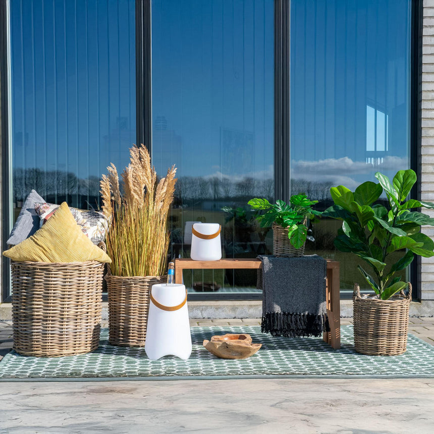 Caor Natural Kubu Rattan Round Baskets - Set of 4-4