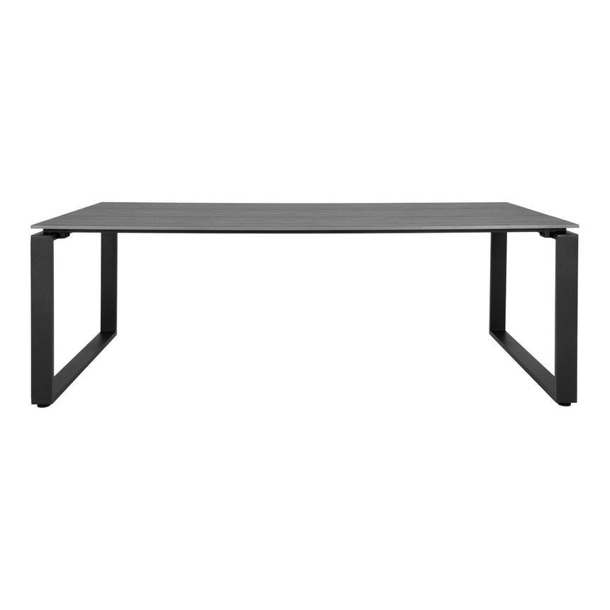 Denver Grey Wood 8 Seater Garden Dining Table - 210cm-3
