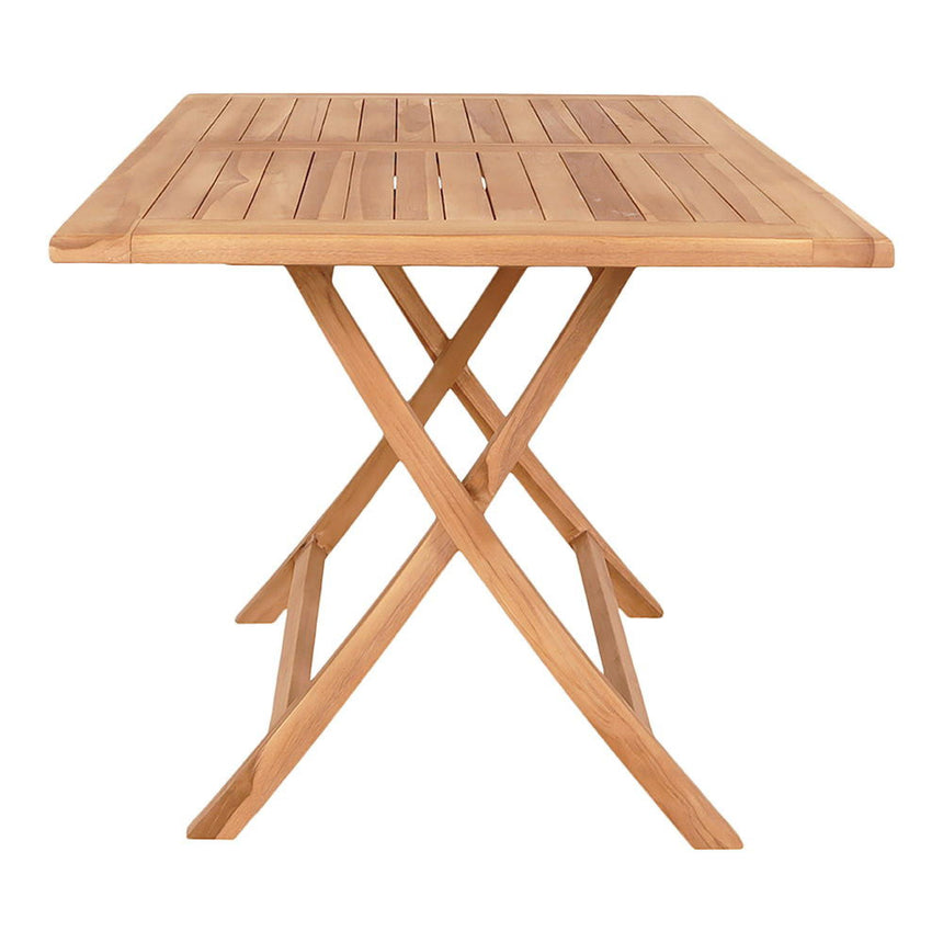 Oviedo Teak Wood 4 Seater Garden Dining Table - 100cm-4