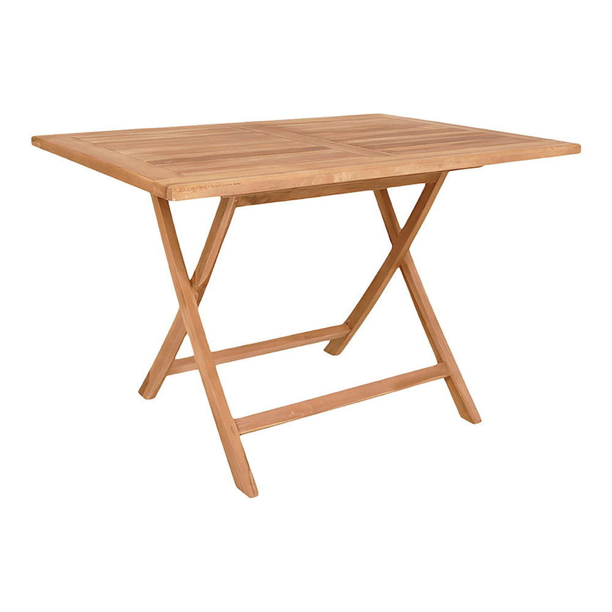 Oviedo Teak Wood 4 Seater Garden Dining Table - 100cm-5
