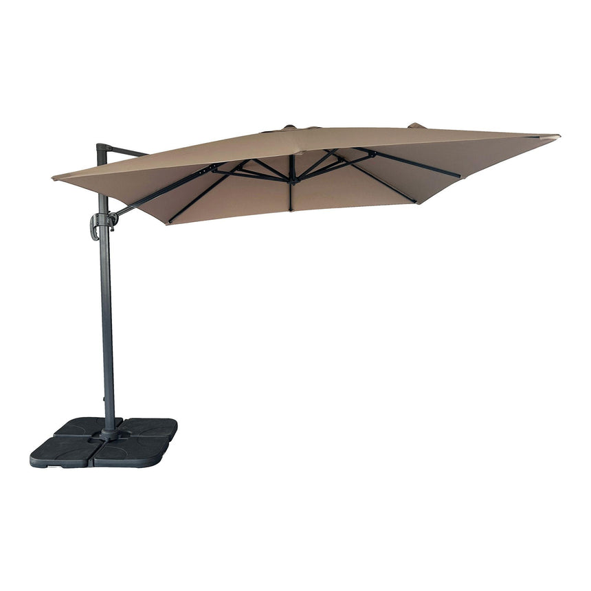 Baza Sand Metal Hanging Parasol 295cm x 295cm-6