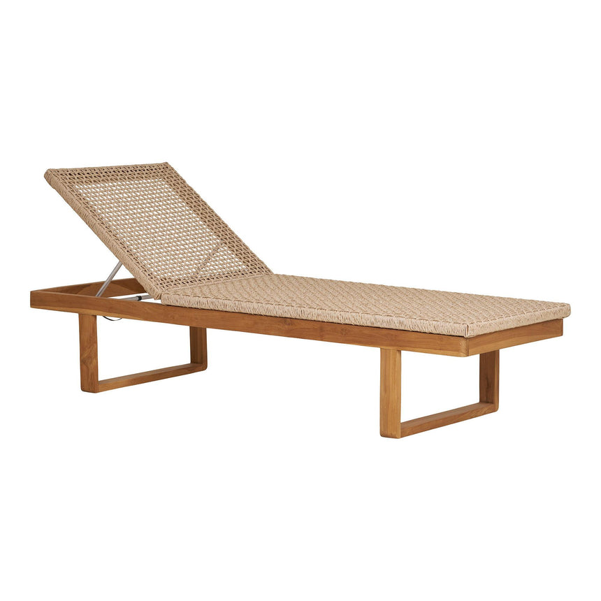 Derby Natural Teak Wood Garden Sun Lounger-5