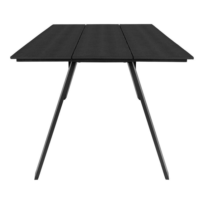Huntley Black Metal 8 Seater Dining Table - 220cm-3