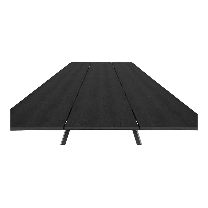 Huntley Black Metal 8 Seater Dining Table - 220cm-4