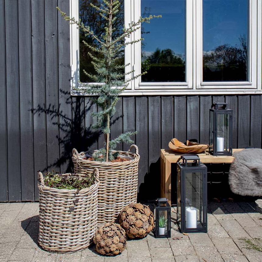 Indo Kubu Rattan Set of 2 Baskets-3