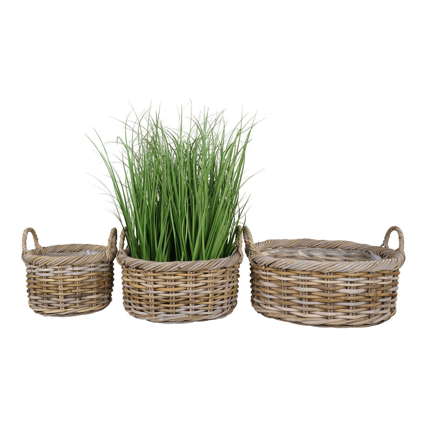 Kuta Kubu Rattan Set of 3 Baskets-5