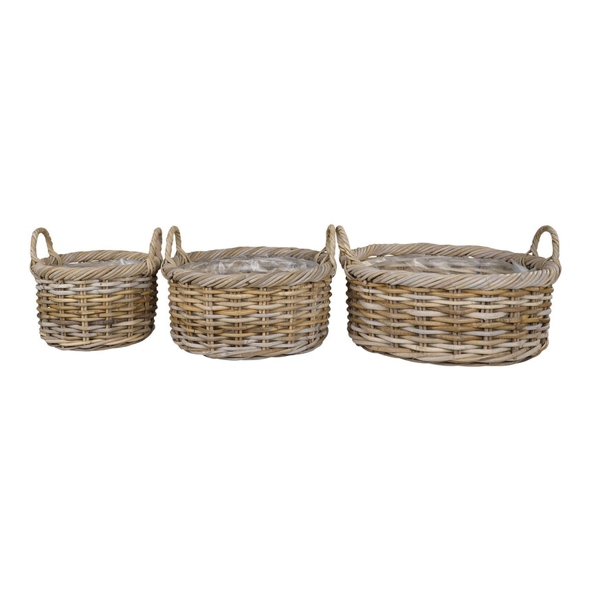 Kuta Kubu Rattan Set of 3 Baskets-6