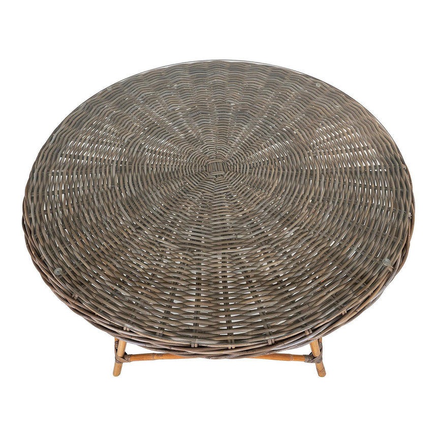 Larisa Kubu Rattan 4 Seater Round Dining Table - 120cm-5