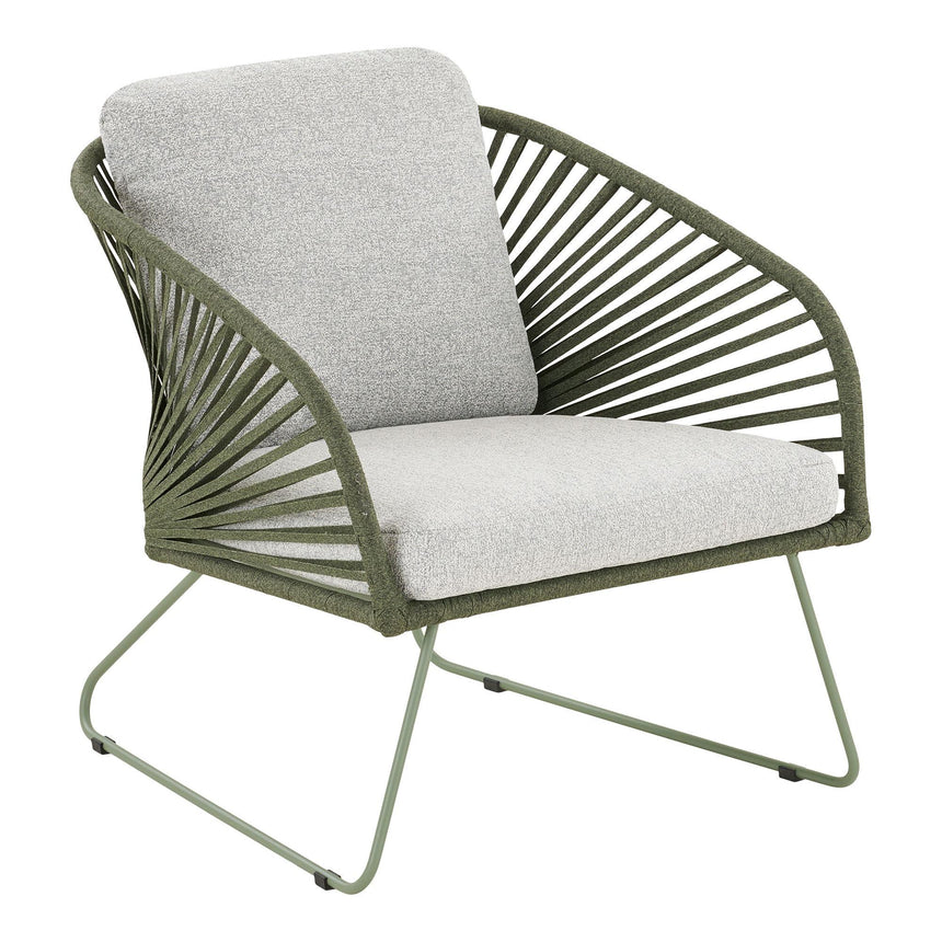 Novella Grey Fabric 4 Seater Round Garden Lounge Set-7