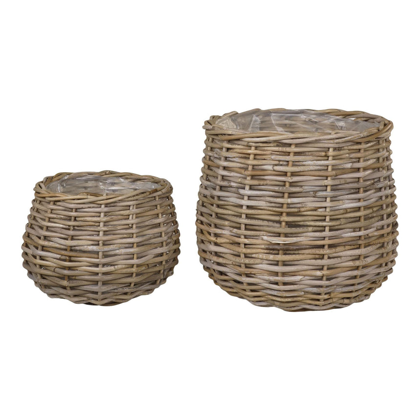 Pulo Kubu Rattan Set of 2 Baskets-7