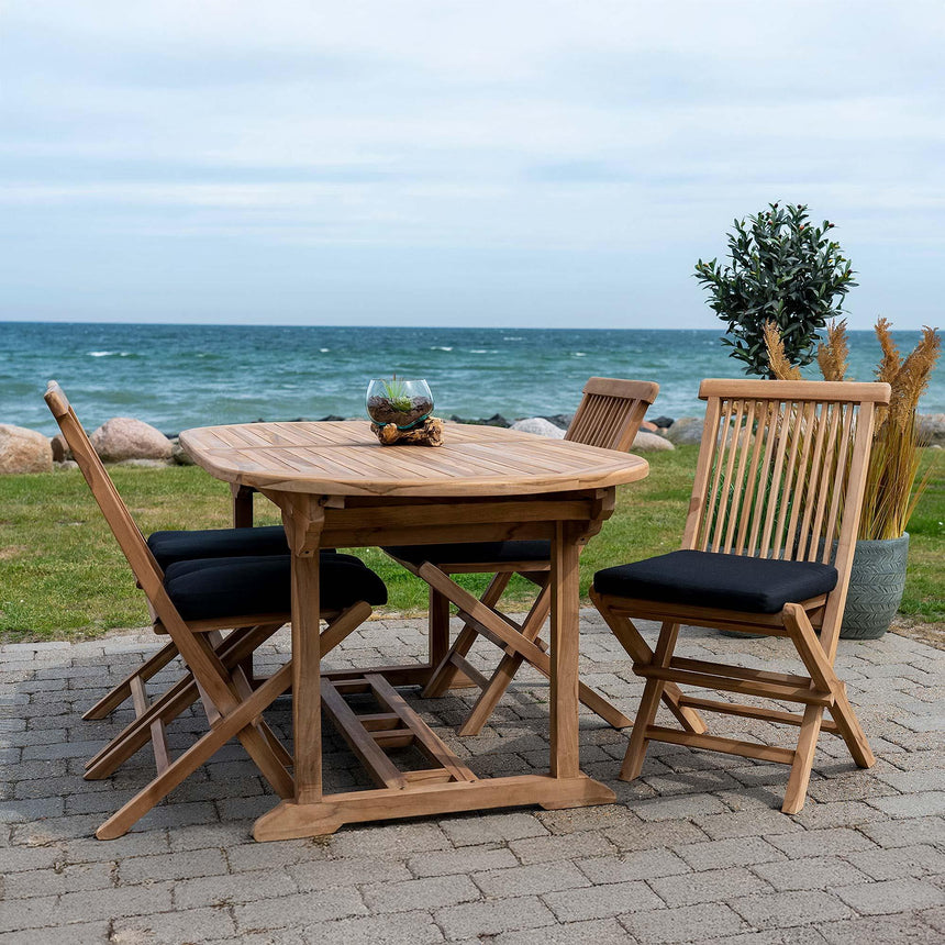 Salamanca Teak Wood 6-10 Seater Extending Garden Dining Table - 180cm-240cm-3