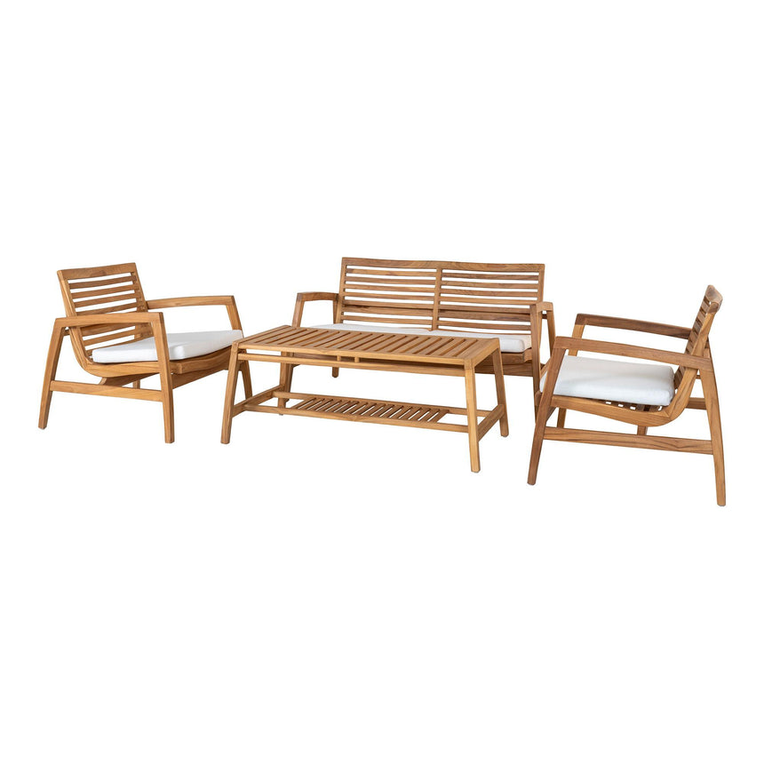 Santander Natural Teak Wood Lounge Set-4