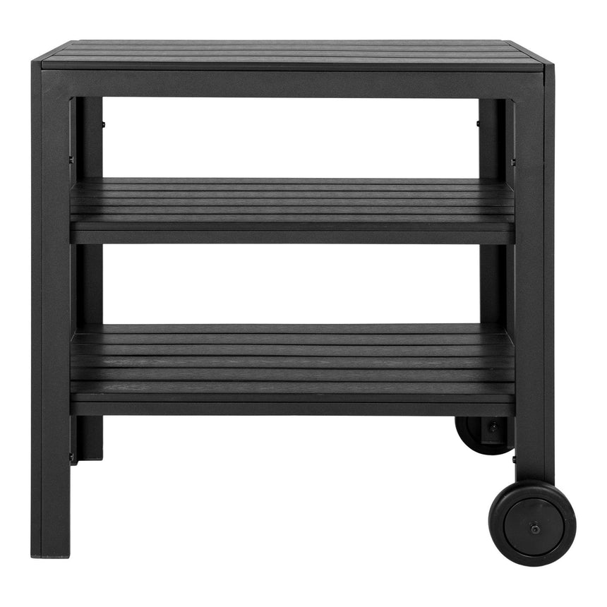 Taormina Black Wood Tea Trolly-4