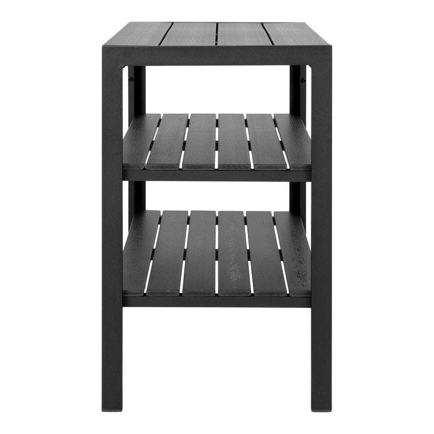 Taormina Black Wood Tea Trolly-6