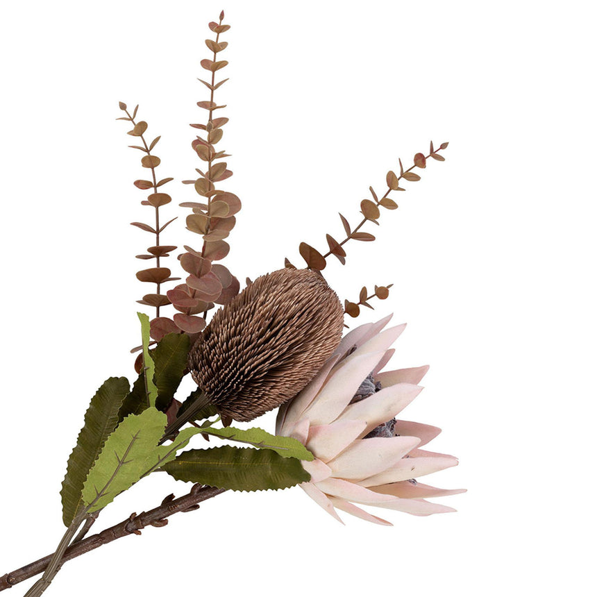 Artificial Brown King Protea Bouquet Plant-2
