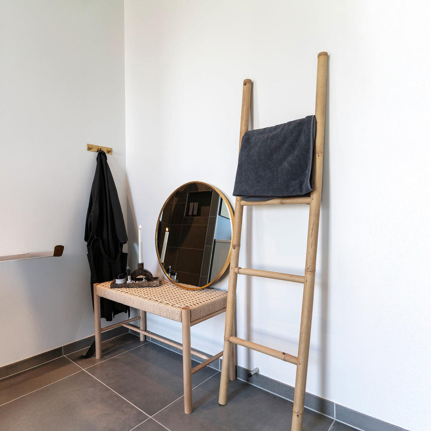 Decorative Natural Teak Ladder-5