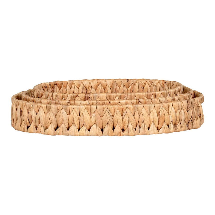 Estoril Natural Waterhyacinth Trays (Set of 3)-3