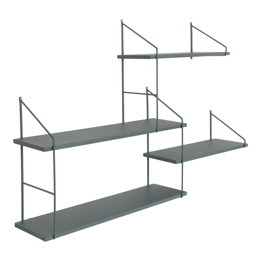 Harlem Green Metal Wall Shelf-2