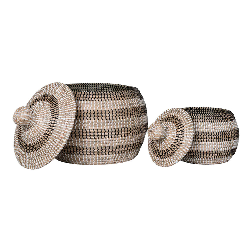 Ipoh Natural Seagrass Set of 2 Baskets-2