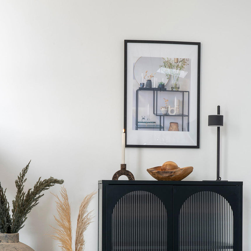 Marbella Black Frame Display - 30cm x 74cm-7