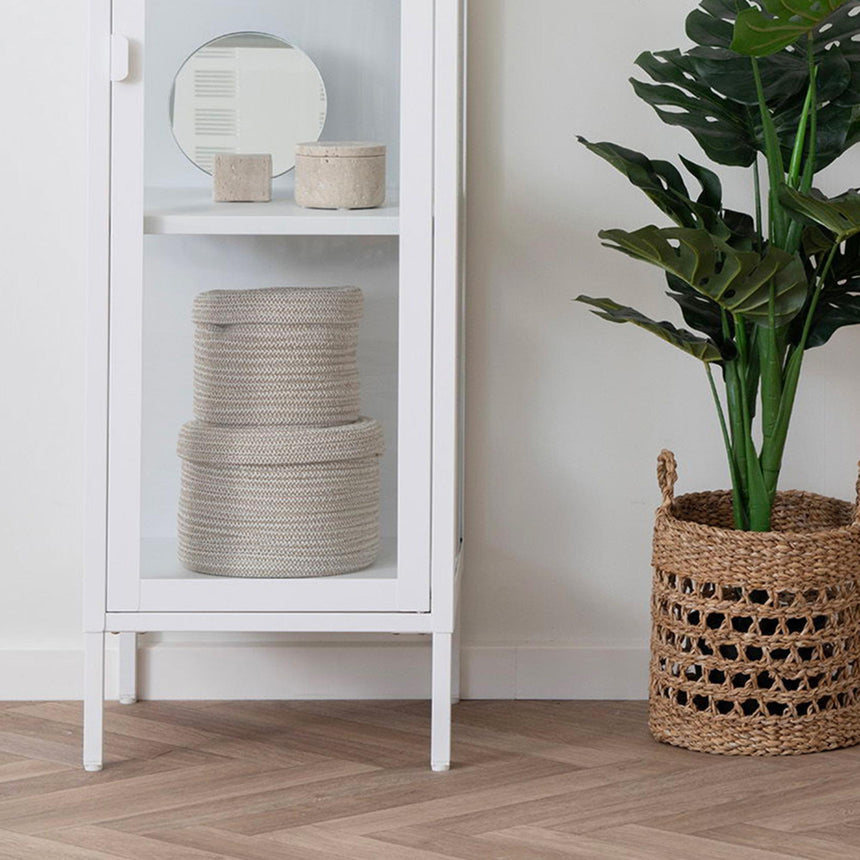 Sebal Beige Cotton Basket (Set of 2)-6