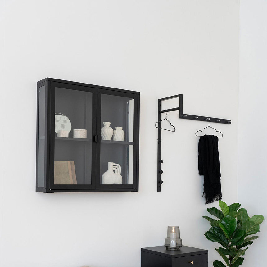 Trento Black Metal Clothes Rack-4