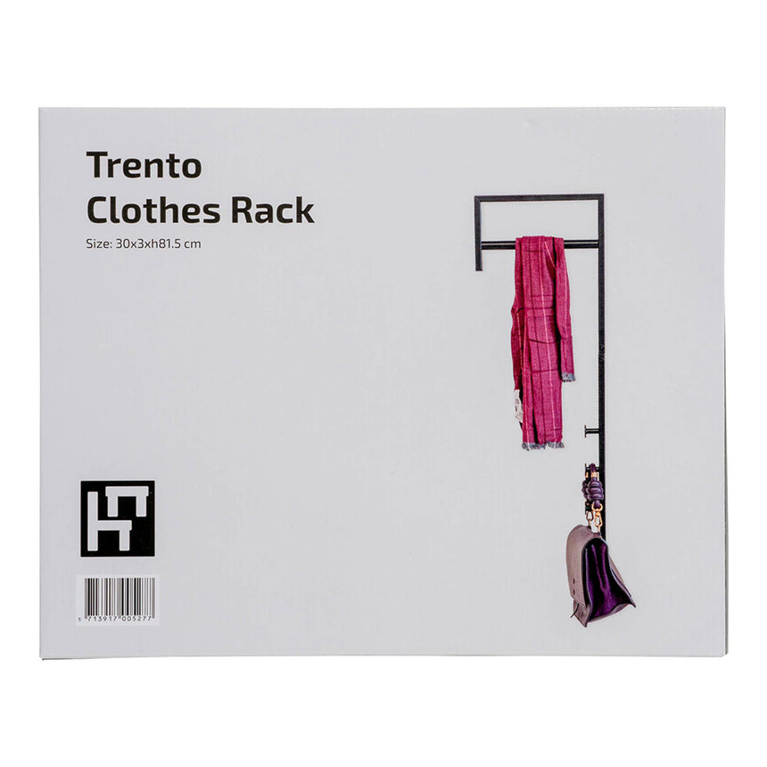 Trento Black Metal Clothes Rack-5