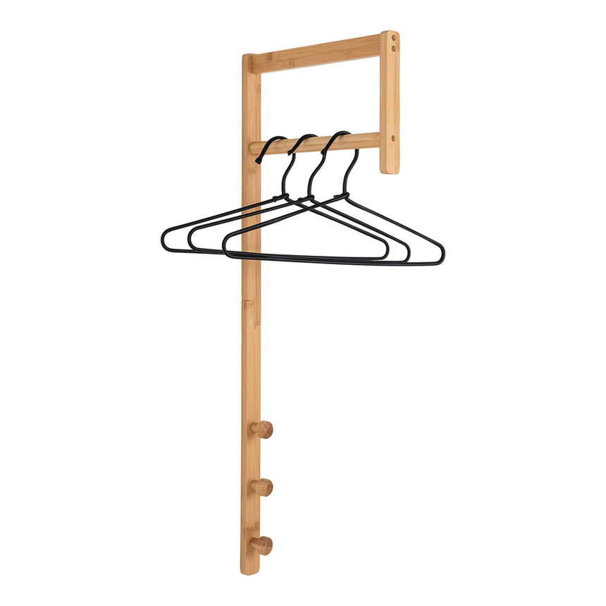 Trento Natural Bamboo Clothes Rack-3