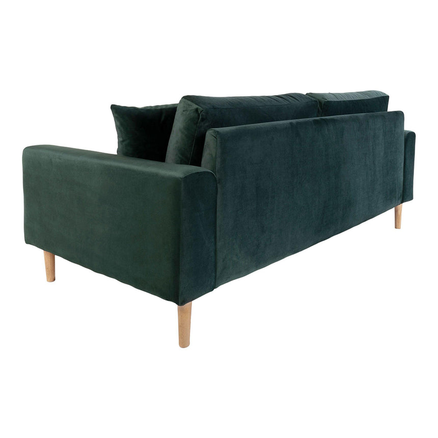 Lido Dark Green Fabric 2.5 Seater Sofa-4