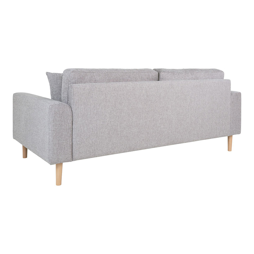 Lido Light Grey Fabric 2.5 Seater Sofa-3