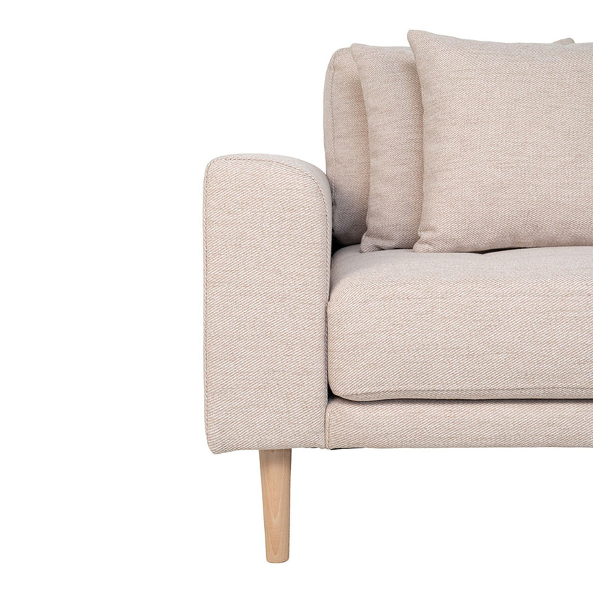 Lido Sand Fabric Right Hand Facing Lounge Sofa with Natural Legs-4