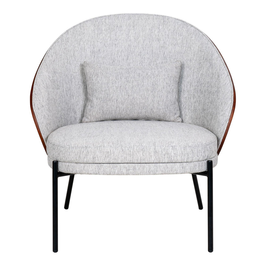 Canelas Light Grey Fabric Lounge Chair-2