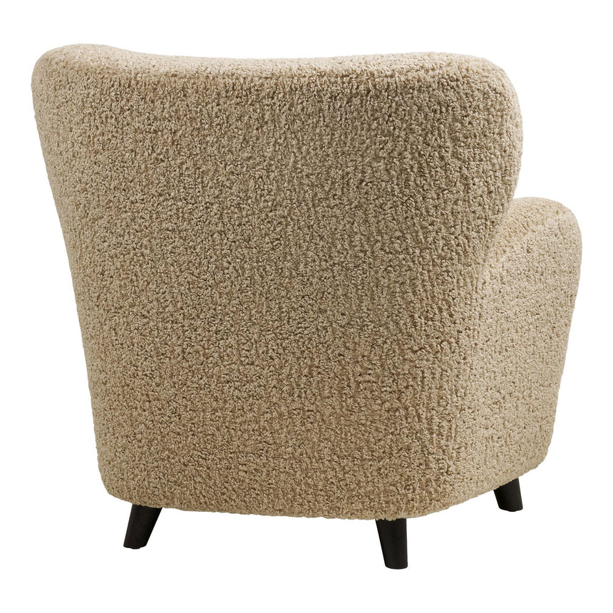 Lunaro Light Brown Fabric Lounge Chair-4
