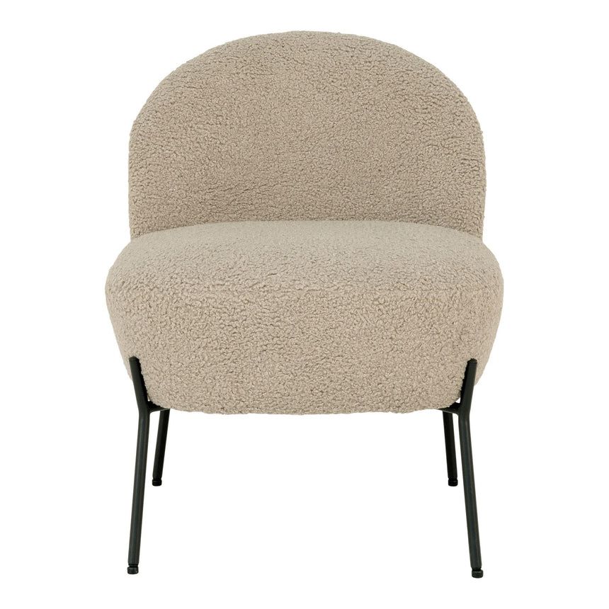 Merida Beige Fabric Lounge Chair-2